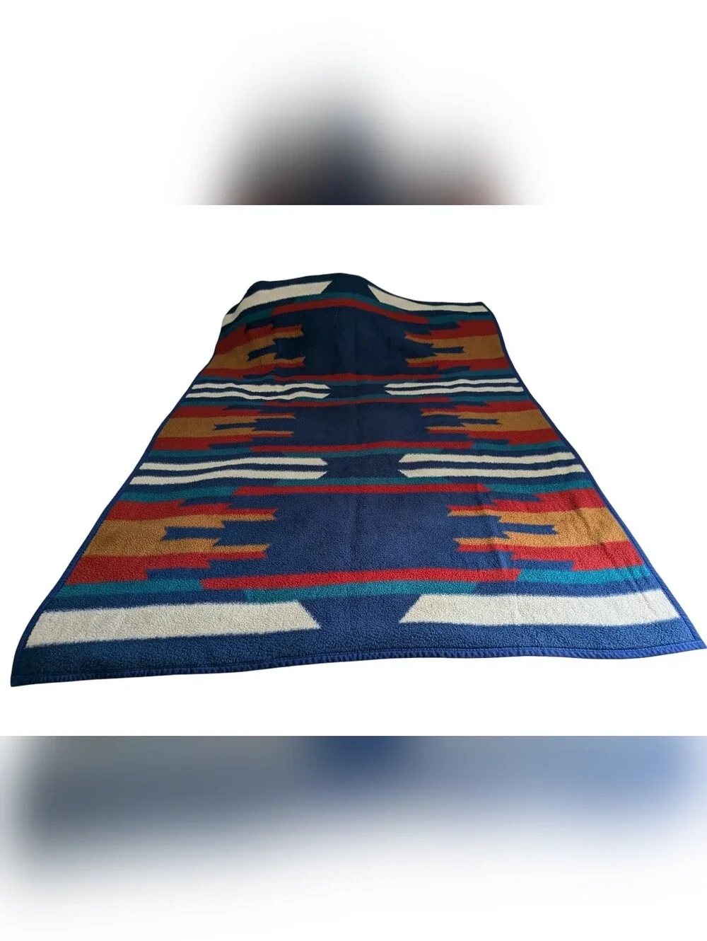 Vintage Biederlack Blanket Southwest Aztec Design